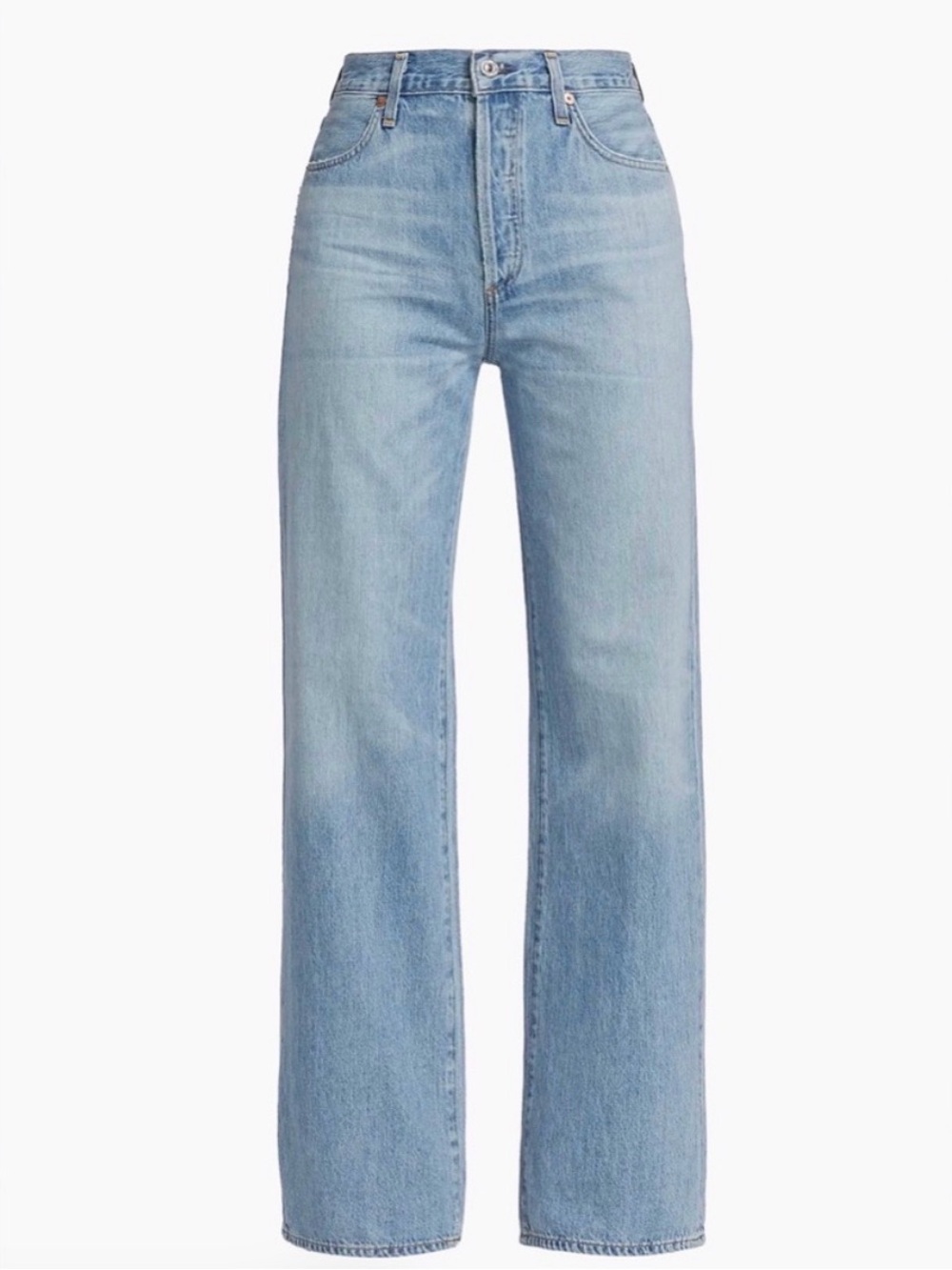 Citizens Of Humanity Straight Leg Jeans in Light Blue Wash